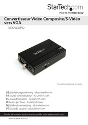 StarTech VID2VGATV2 Guide De L'utilisateur