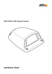 Axis P3925-LRE Guide D'installation