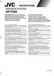 Jvc SP-F500 Manuel D'instructions