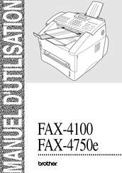 Brother FAX-4750e Manuel D'utilisation