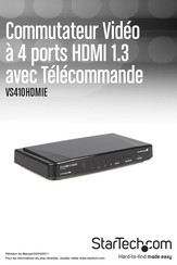 StarTech VS410HDMIE Mode D'emploi