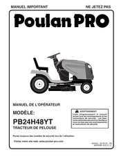 Poulan Pro PB24H48YT Manuel D'instructions