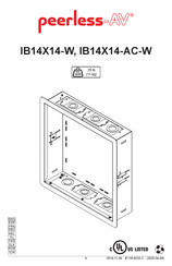 peerless-AV IB14X14-AC-W Instructions De Montage
