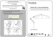 Hesperide 171258A Instructions De Montage