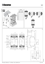 Bticino M7B51 Instructions D'installation