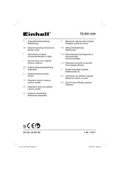 EINHELL TC-EH 1000 Instructions D'origine