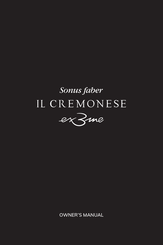 Sonus Faber IL CREMONESE Ex3eme Mode D'emploi