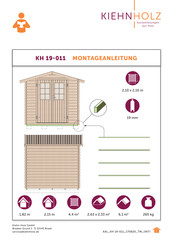 Kiehn-Holz KH 19-011 Instructions De Montage