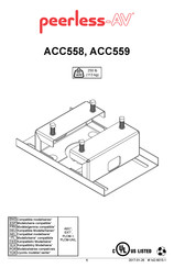 peerless-AV ACC558 Instructions D'installation