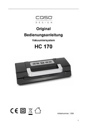 Caso Design HC 170 Manuel D'instructions