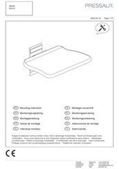 Pressalit R5510 Notice De Montage