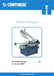 Contimac BS 402 Mode D'emploi