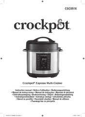 crockpot CSC051X Notice D'utilisation