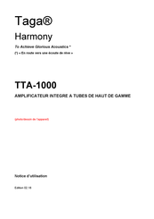 Taga Harmony TTA-1000 Notice D'utilisation