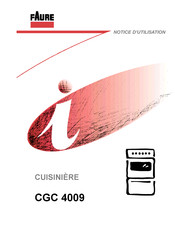 FAURE CGC 4009 Notice D'utilisation