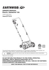 EarthWise DT71212 Manuel Du Propriétaire