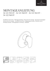 Villeroy & Boch 36 121 905-FF Instructions De Montage