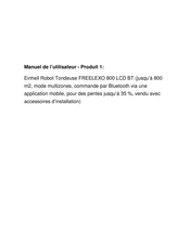 EINHELL FREELEXO LCD BT Instructions D'origine