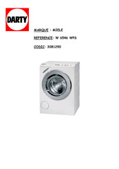 Miele W 6546 WPS Mode D'emploi