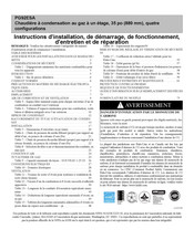 Carrier PG92ESA Instructions D'installation, De Démarrage, De Fonctionnement, D'entretien Et De Réparation