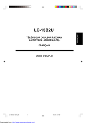 Sharp LC-13B2U Mode D'emploi