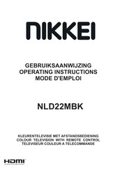 Nikkei NLD22MBK Mode D'emploi