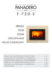 Panadero F-720-S Instructions D'utilisation Et D'entretien