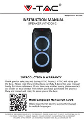 V-TAC VT-6308-2 Manuel D'instructions
