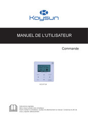 Kaysun KCCHT-04 Manuel De L'utilisateur