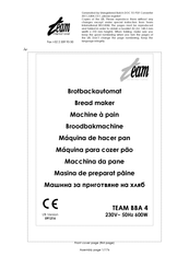 Team International TEAM BBA 4 Mode D'emploi