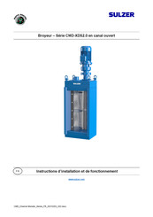 Sulzer CMD-XDS2.0 Serie Instructions D'installation Et De Fonctionnement