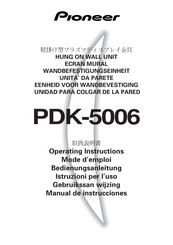 Pioneer PDK-5006 Mode D'emploi