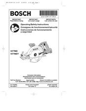 Bosch 1677MD Consignes De Fonctionnement/Sécurité