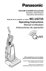 Panasonic Quiet MC-UG725 Manuel D'utilisation
