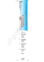Braun Oral-B Plak Contro D 9521 Mode D'emploi
