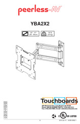 peerless-AV YBA2X2 Mode D'emploi