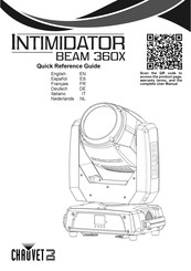 Chauvet DJ INTIMIDATOR BEAM 360X Guide De Référence Rapide