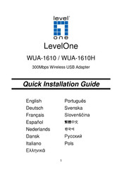 LevelOne WUA-1610H Guide D'installation Rapide