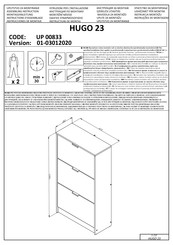 Forma Ideale HUGO 23 UP 00833 Instructions D'assemblage