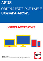 Asus UX434FA-AI394T Manuel Électronique