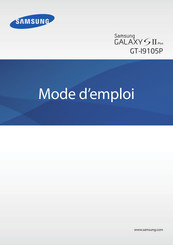 Samsung GALAXY S II Plus GT-I9105P Mode D'emploi