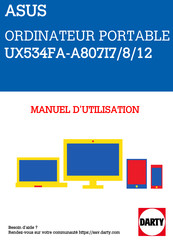 Asus UX534FA-A807I12 Manuel D'utilisation