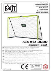 EXIT Toys TEMPO 3000 Soccer goal Mode D'emploi