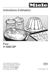 Miele H 4880 BP Instructions D'utilisation