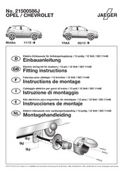 Jaeger 21500586J Instructions De Montage