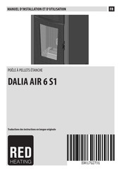 MCZ DALIA AIR 6 S1 Manuel D'installation Et D'utilisation