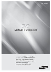 Samsung DVD-SH870 Manuel D'utilisation