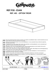 Galipette EVAN P20 402 Instructions De Montage