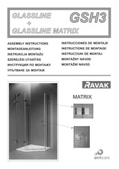 RAVAK GLASSLINE GSH3 Instructions De Montage