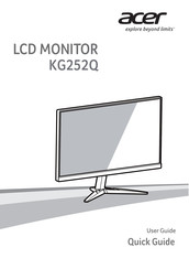 Acer KG252Q Guide De Démarrage Rapide